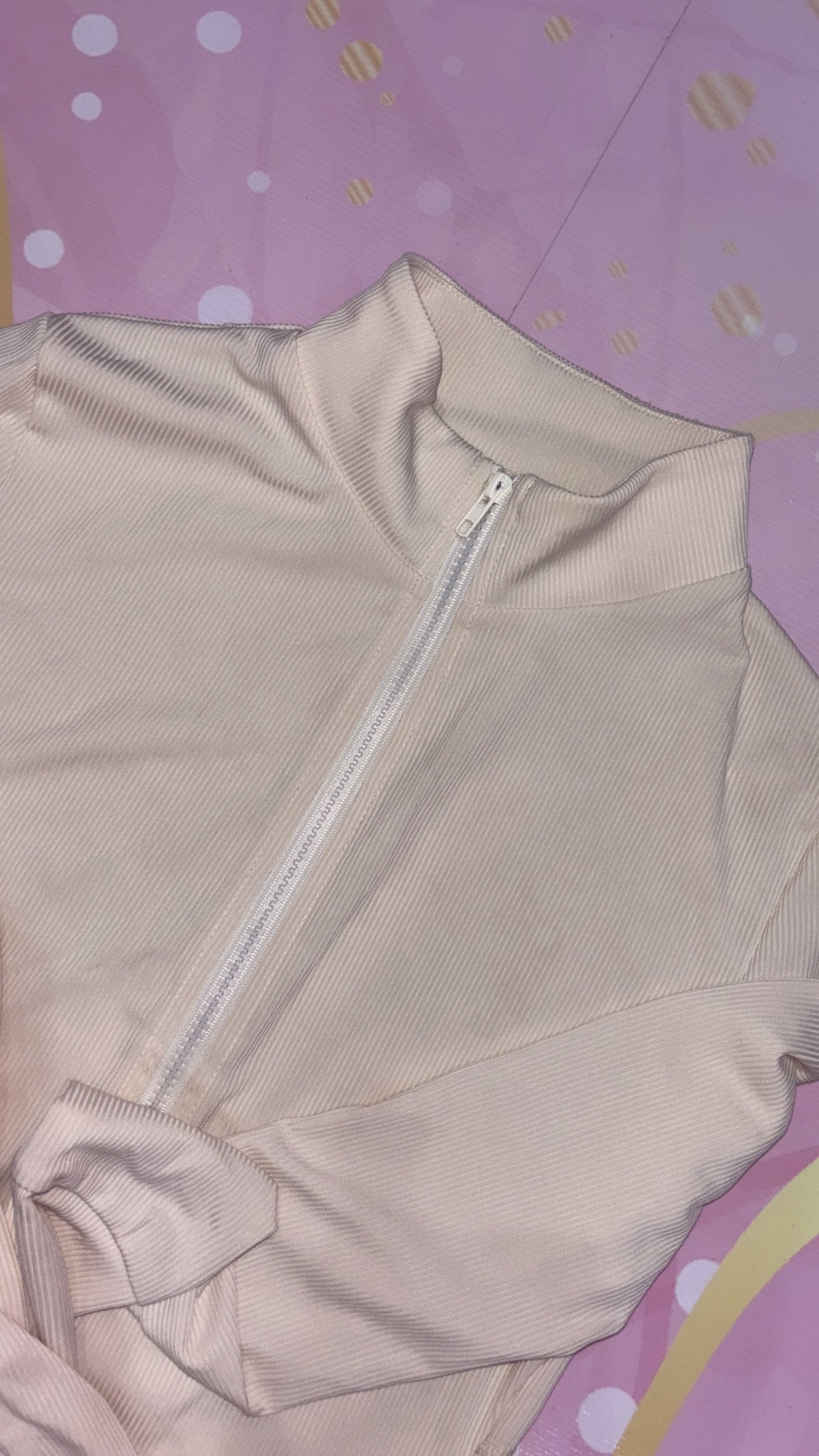 SHINE Zipper (Cream)