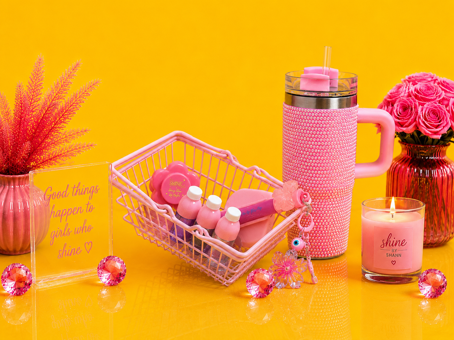 Pretty Pink Shopper Cart