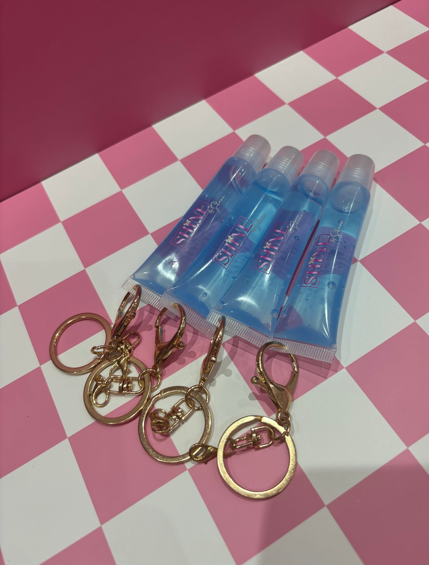 Mint Lipgloss Key Chain