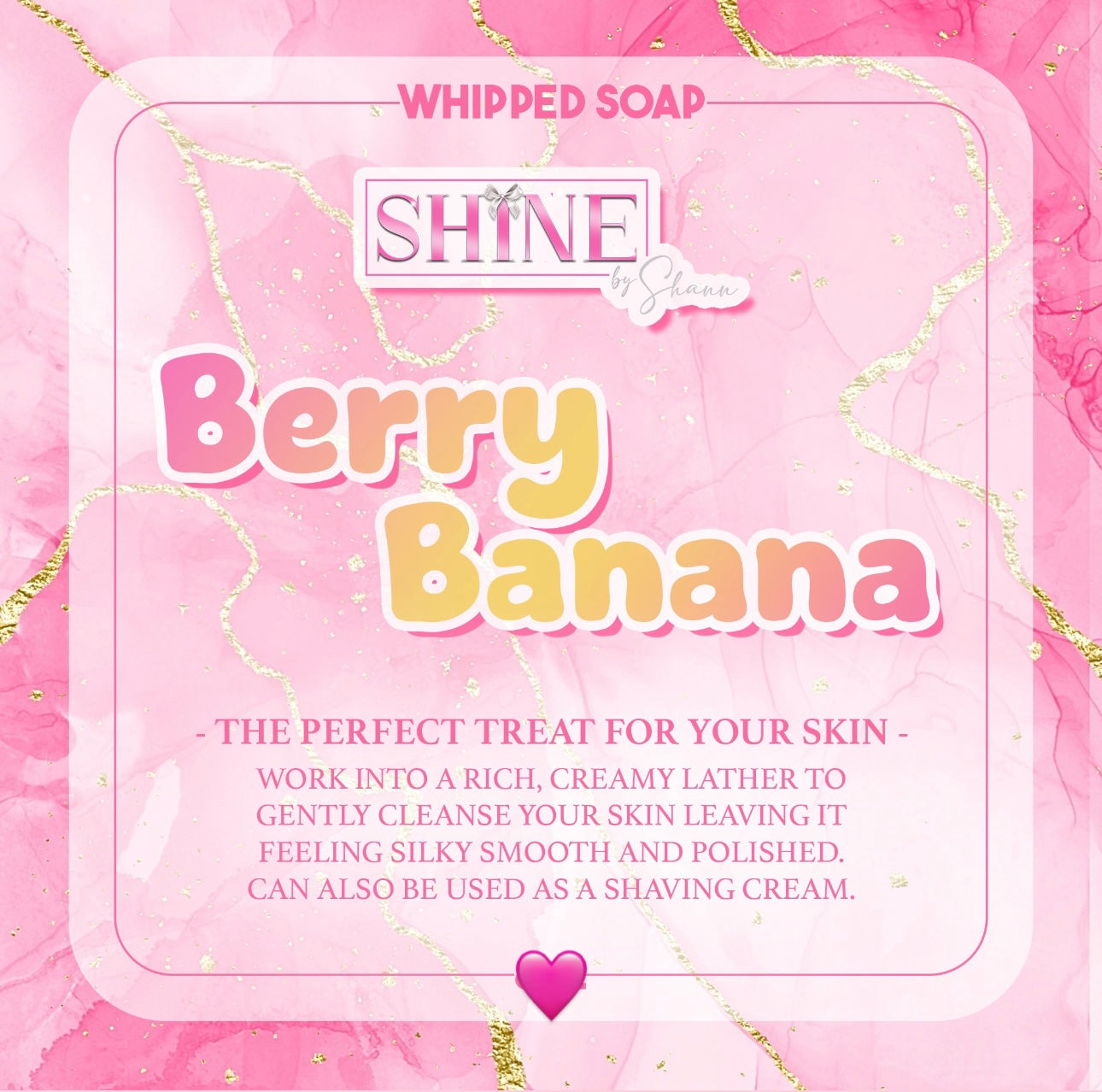 Berry Banana Whipped Soap Mini