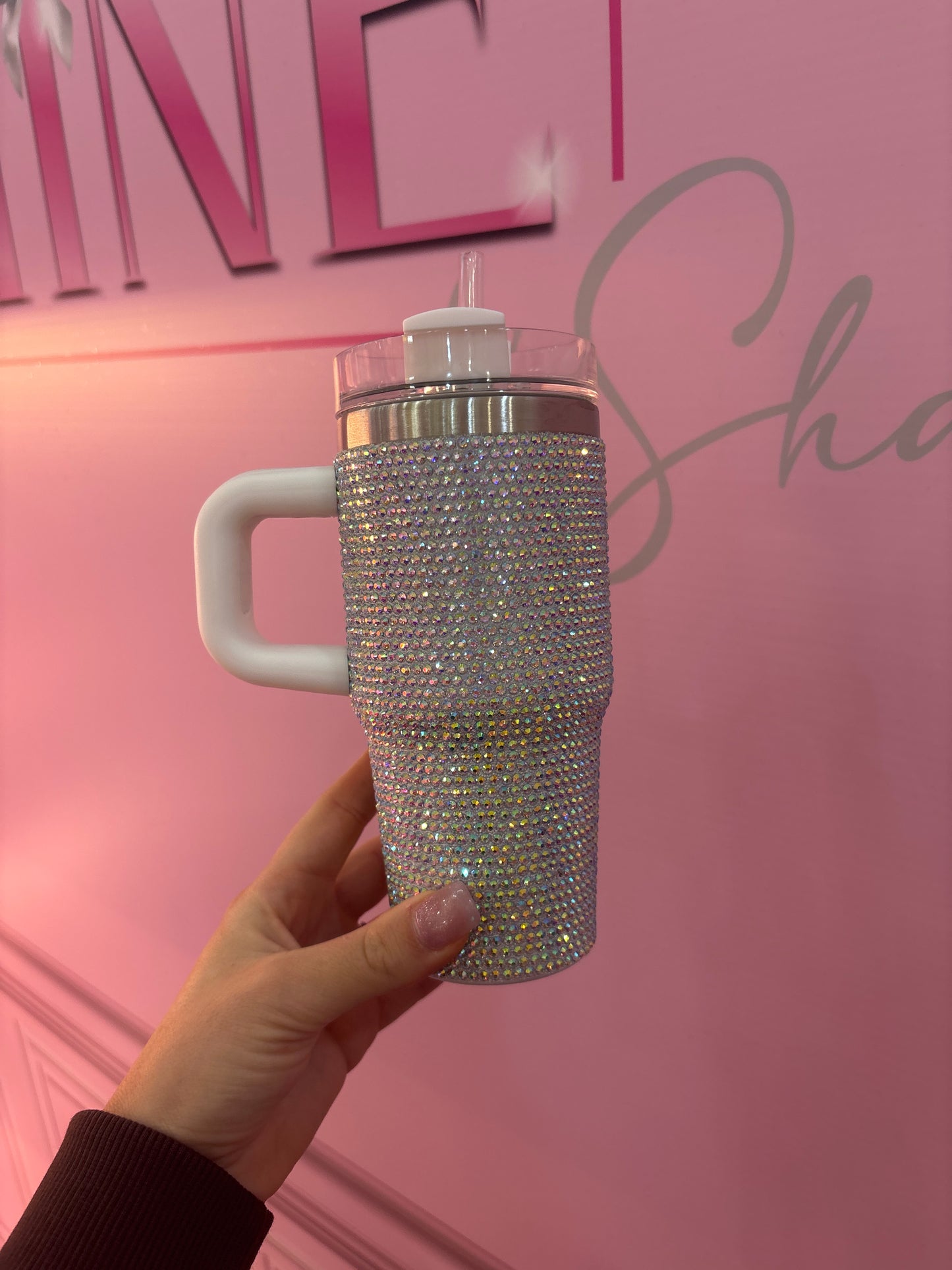 Silver Rhinestone Mini Stanley