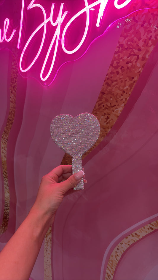 Silver Rhinestone Mirror
