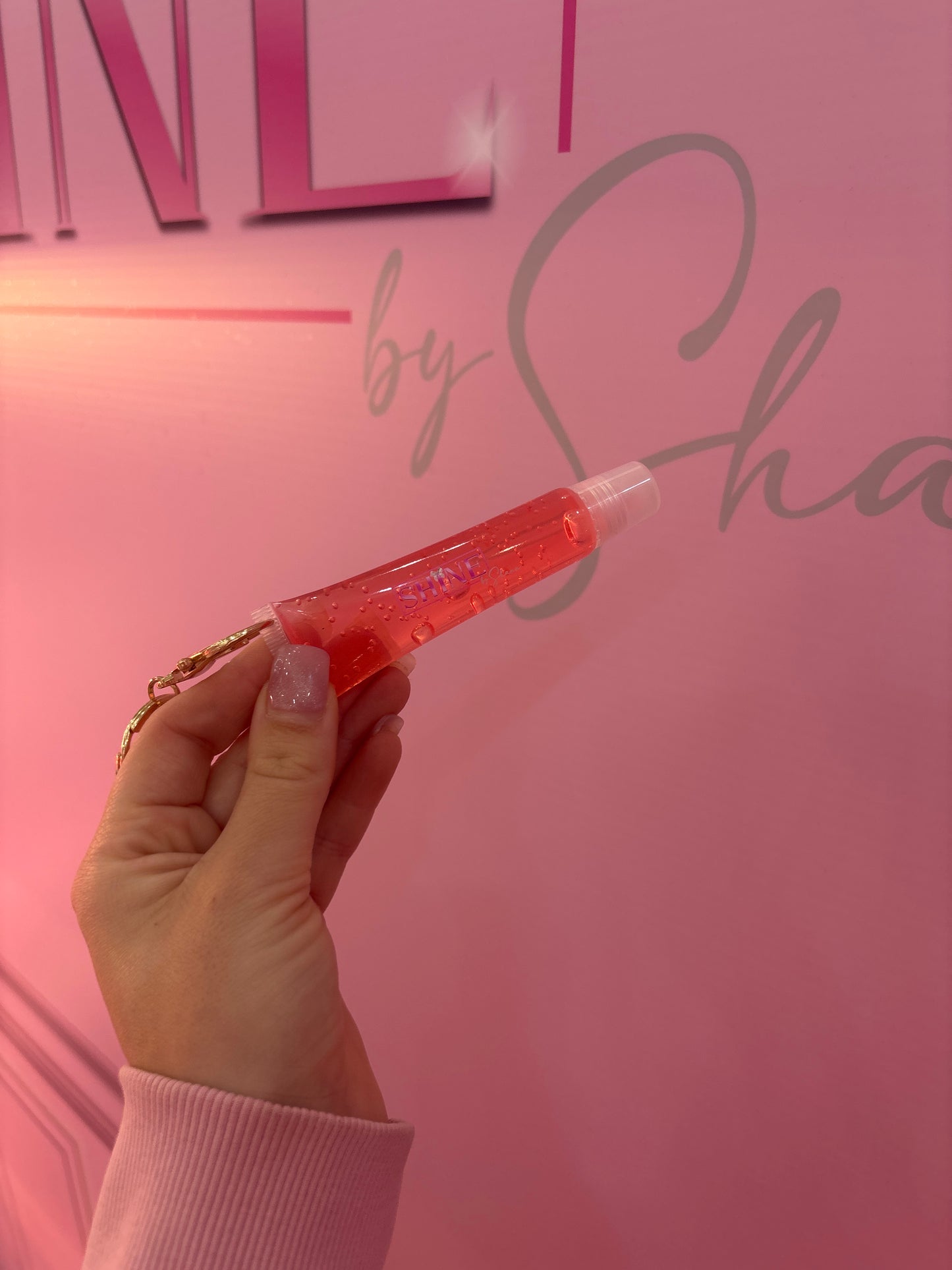 Strawberry Lipgloss Key Chain