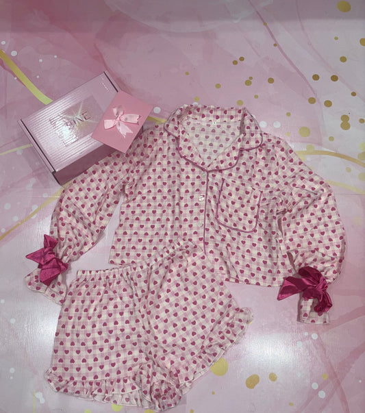 PRE ORDER Pink Bow PJs