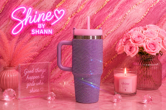 Purple Rhinestone Mini Stanley