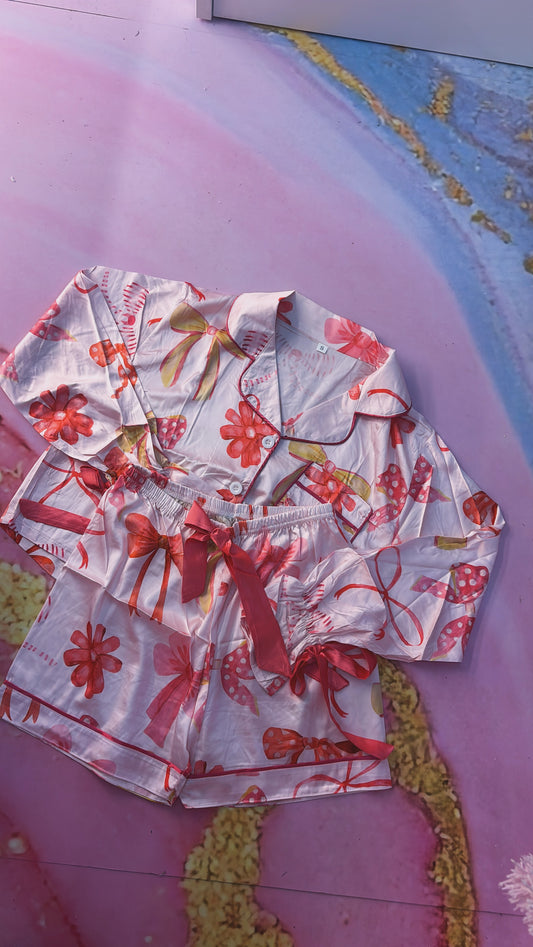 Baby Pink Bow PJs
