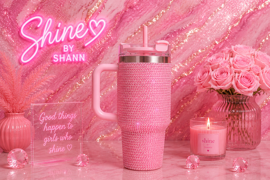 Baby Pink Rhinestone Mini Stanley