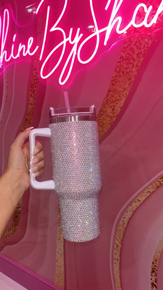 Silver Rhinestone Cup