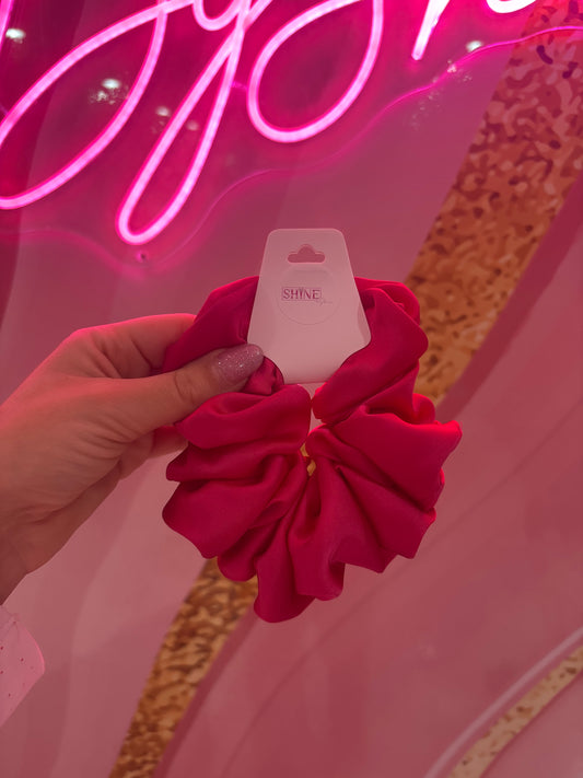 Hot Pink Large Scrunchie