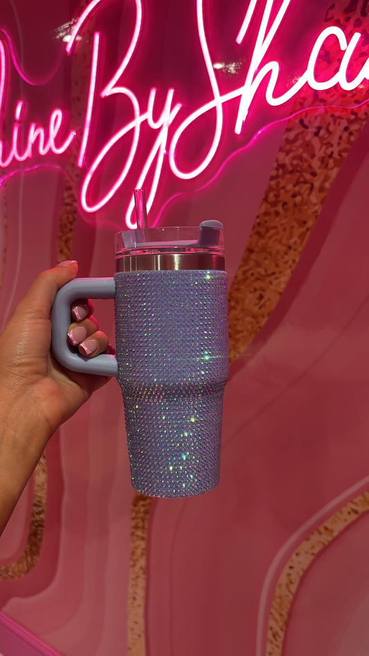 Blue Rhinestone Mini Cup