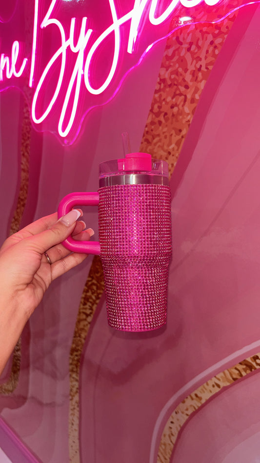 Pink Rhinestone Cup Mini