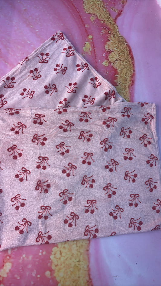 Cherry Bow Blanket