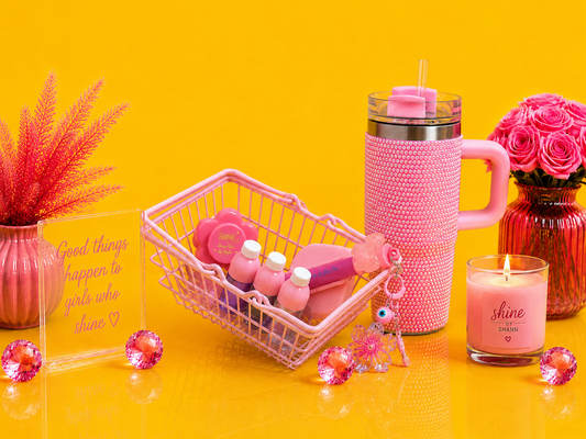 Pretty Pink Shopper Cart