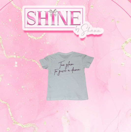 White SHINE Tee (3-4 years)
