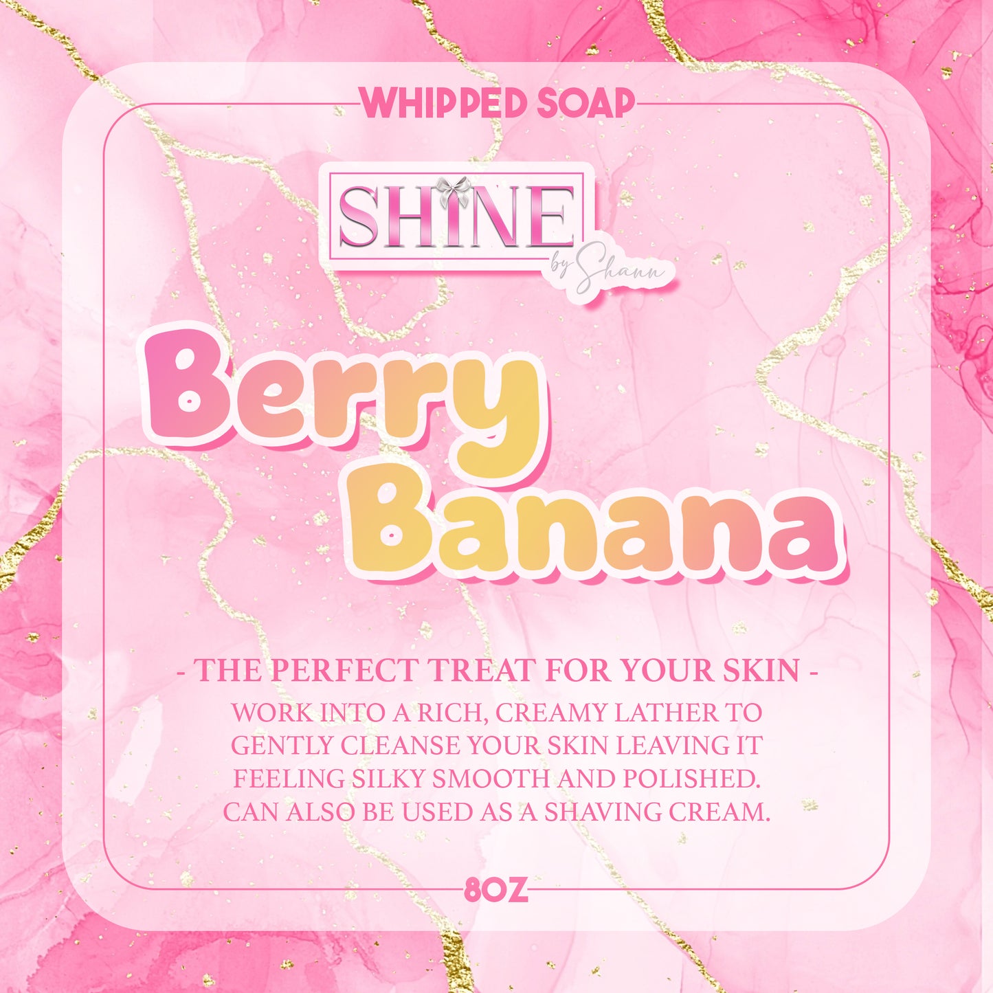 Berry Banana Whipped Soap