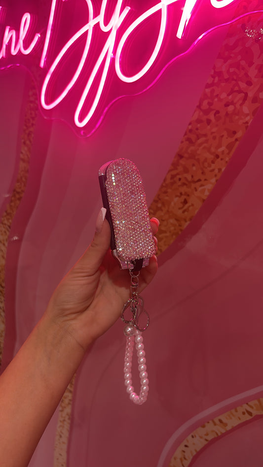 Pink Hairbrush Keychain